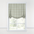 Tulip Roman Shade in Foxy Plaid - Dune