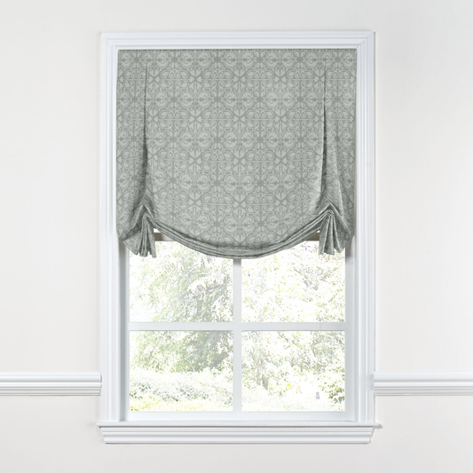Tulip Roman Shade in Palazzo - Gray