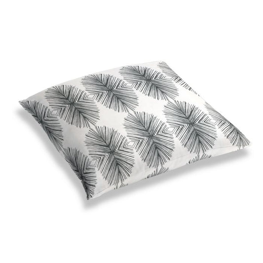 Simple Floor Pillow in Twig Out - Black