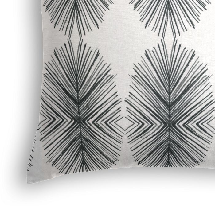 Throw Pillow in Twig Out - Black