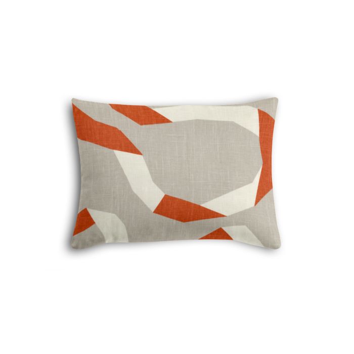 Boudoir Pillow in Vento Ribbon - Persimmon