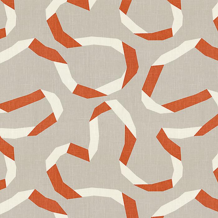 Fabric Swatch: Vento Ribbon - Persimmon