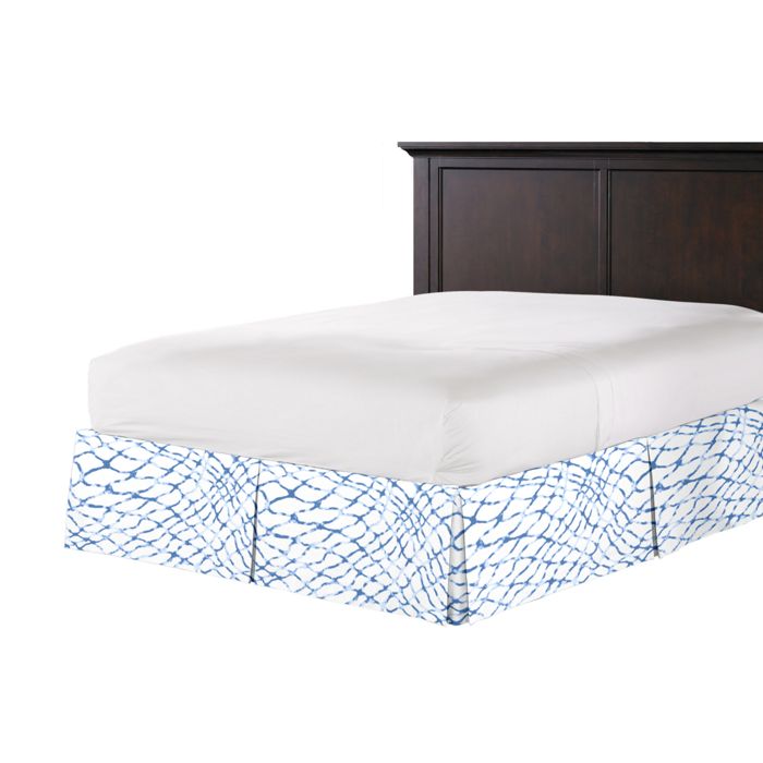 Tailored Bedskirt in Waterpolo - River