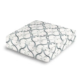 Box Floor Pillow in Whirlwind Romance - Smoke Blue