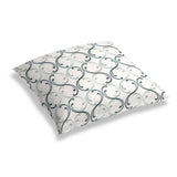 Simple Floor Pillow in Whirlwind Romance - Smoke Blue