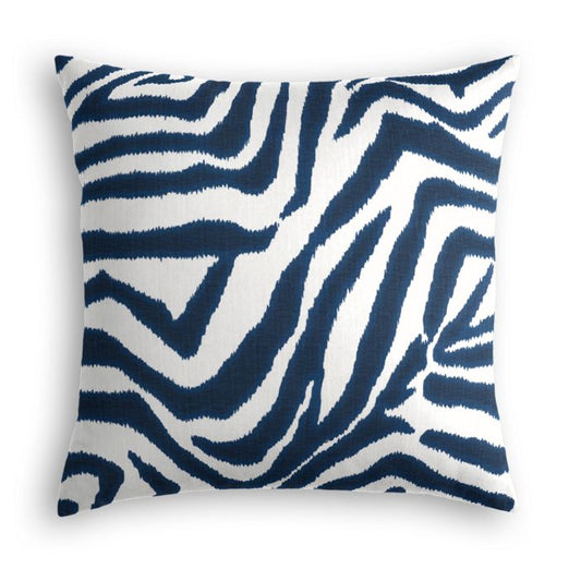 Euro Sham in Zebra Ikat - Marina